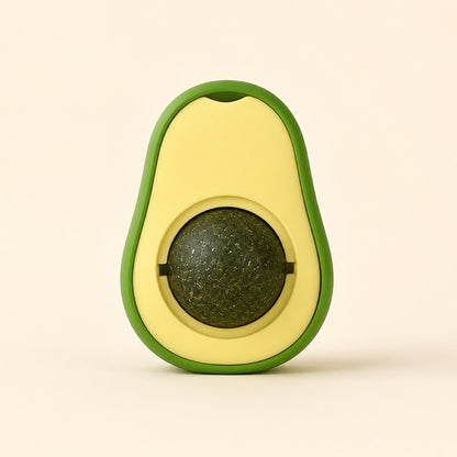 Bola de hierba gatera avocado para gatos, vista de producto